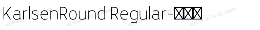 KarlsenRound Regular字体转换